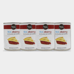 4 Cans Laura Lynn Lite Cherry Pie Filling, 20 oz