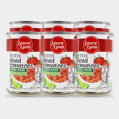 6 Cans Laura Lynn Petite Tomatoes with Lime and Cilantro, 10 oz