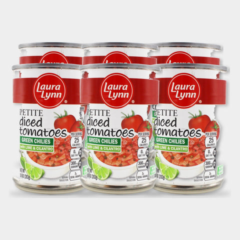 6 Cans Laura Lynn Petite Tomatoes with Lime and Cilantro, 10 oz
