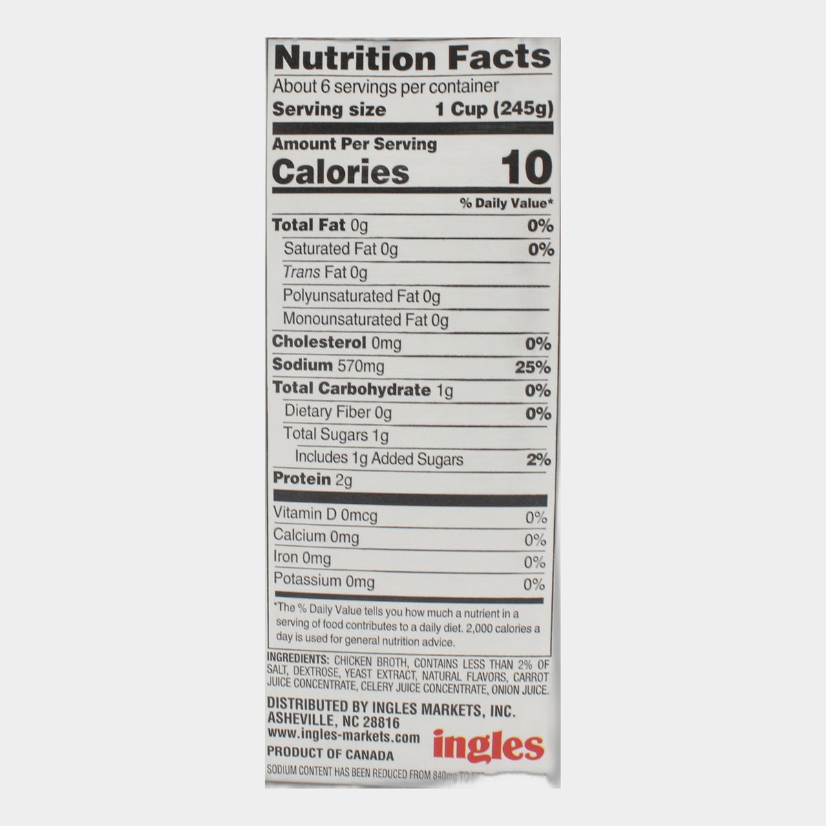 4 Cans Laura Lynn Reduced Sodium Chicken Broth, 48 oz