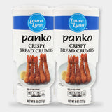 2 Containers Laura Lynn Crispy Panko Bread Crumbs, 8 oz