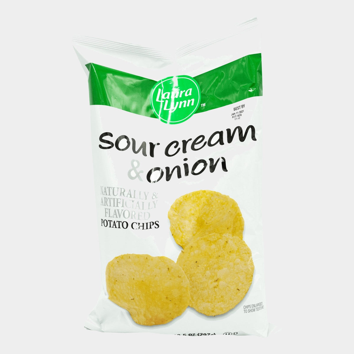 Laura Lynn Sour Cream & Onion Potato Chips, 10.5 oz