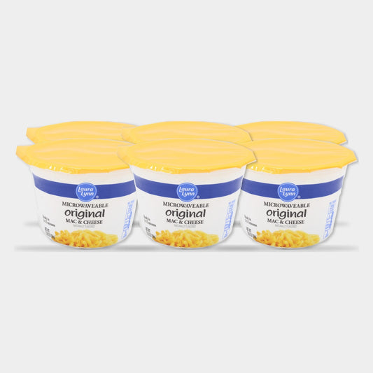 6 Cups Laura Lynn Original Mac & Cheese Cup Single, 2.5 oz