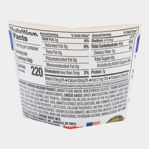 6 Cups Laura Lynn Original Mac & Cheese Cup Single, 2.5 oz
