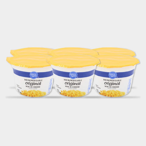 6 Cups Laura Lynn Original Mac & Cheese Cup Single, 2.5 oz
