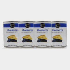 4 Cans Laura Lynn Blueberry Pie Filling, 21 oz