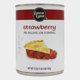 4 Cans Laura Lynn Strawberry Pie Filling, 21 oz