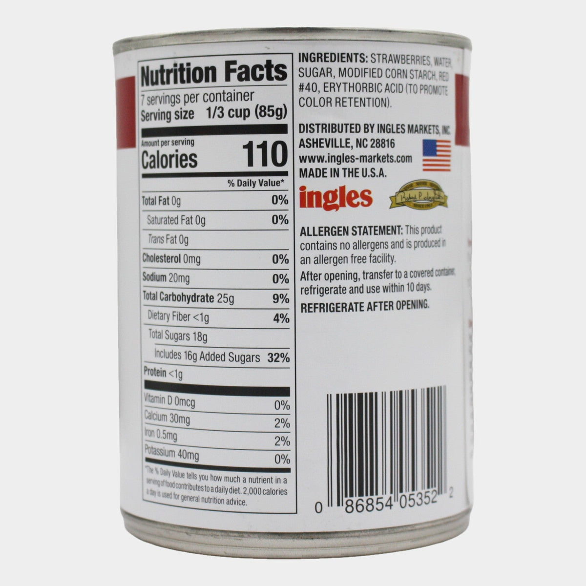 4 Cans Laura Lynn Strawberry Pie Filling, 21 oz