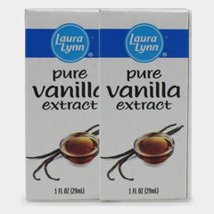 2 Jars Laura Lynn Pure Vanilla Extract, 1 oz