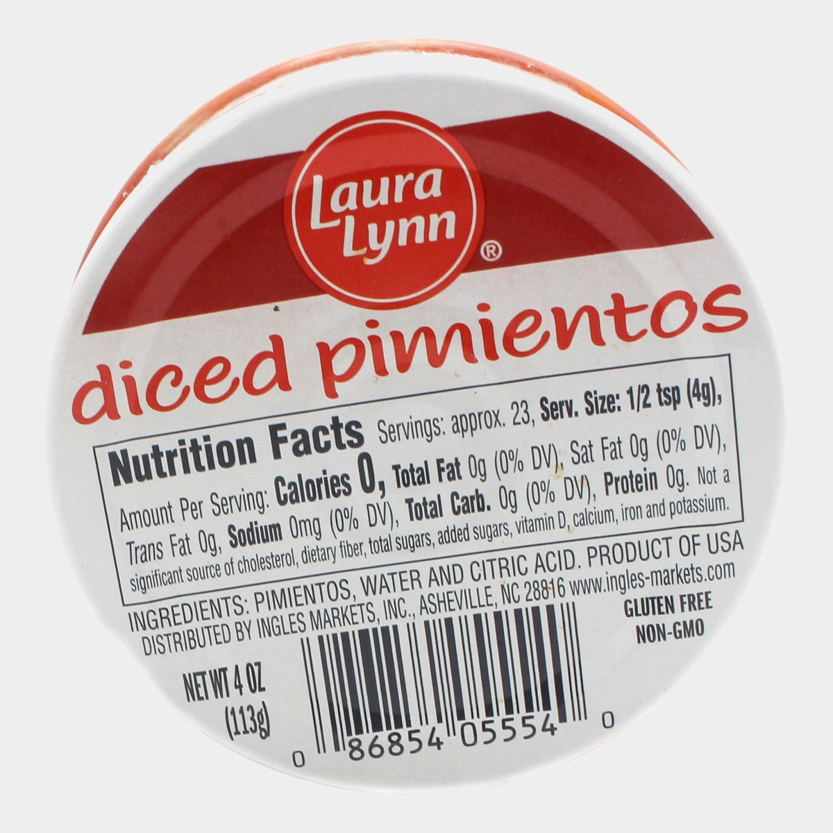 6 Cans Laura Lynn Diced Pimientos, 4 oz