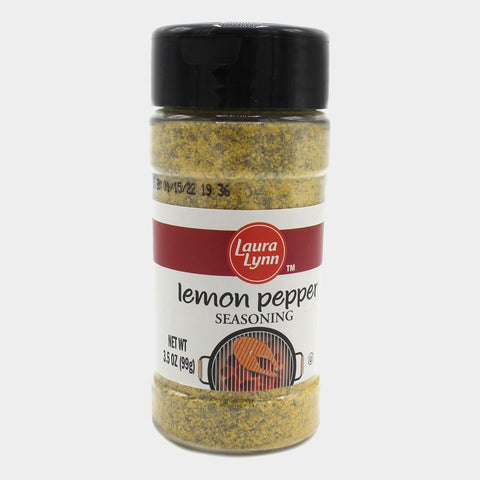 2 Jars Laura Lynn Lemon Pepper Seasoning, 3.5 oz