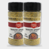 2 Jars Laura Lynn Lemon Pepper Seasoning, 3.5 oz