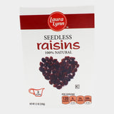 4 Cans Laura Lynn Seedless Raisins, 12 oz