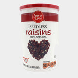 4 Cans Laura Lynn Raisins, 20 oz