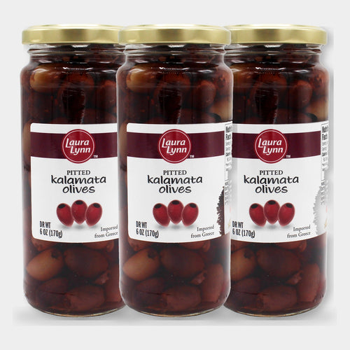 3 Jars Laura Lynn Pitted Kalamata Olives, 6 oz