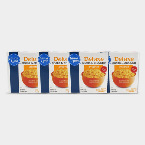 4 Boxes Laura Lynn Shells & Cheddar Family Sz, 24 oz
