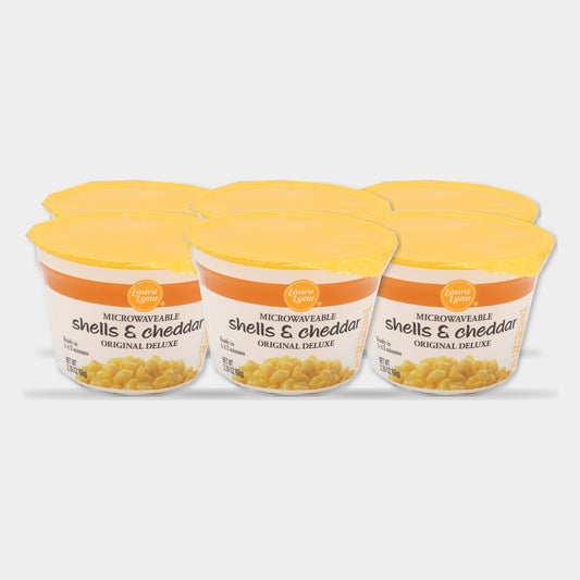 6 Cups Laura Lynn Shells & Cheddar Cup, 2.39 oz