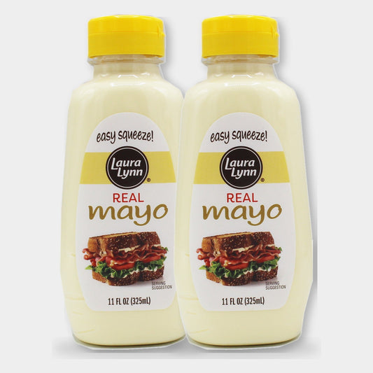 2 Jars Laura Lynn Easy Squeeze Mayonnaise, 11 oz