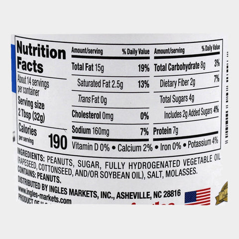 2 Jars Laura Lynn Crunchy Peanut Butter, 16.3 oz