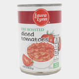 6 Cans Laura Lynn Fire Roasted Diced Tomatoes, 14.5 oz