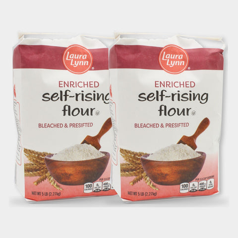2 Bags Laura Lynn Self Rising Flour, 2 lb