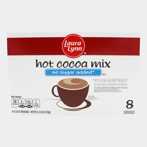 Laura Lynn No Sugar Added Hot Cocoa Mix, 4.24 oz