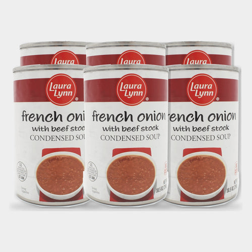 6 Cans Laura Lynn French Onion with Beef Stock Soup Condensed, 10.5 oz