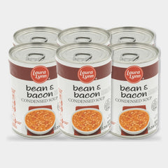 6 Cans Laura Lynn Bean & Bacon Soup Condensed, 11.25 oz
