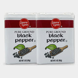 2 Jars Laura Lynn Black Pepper, 3 oz