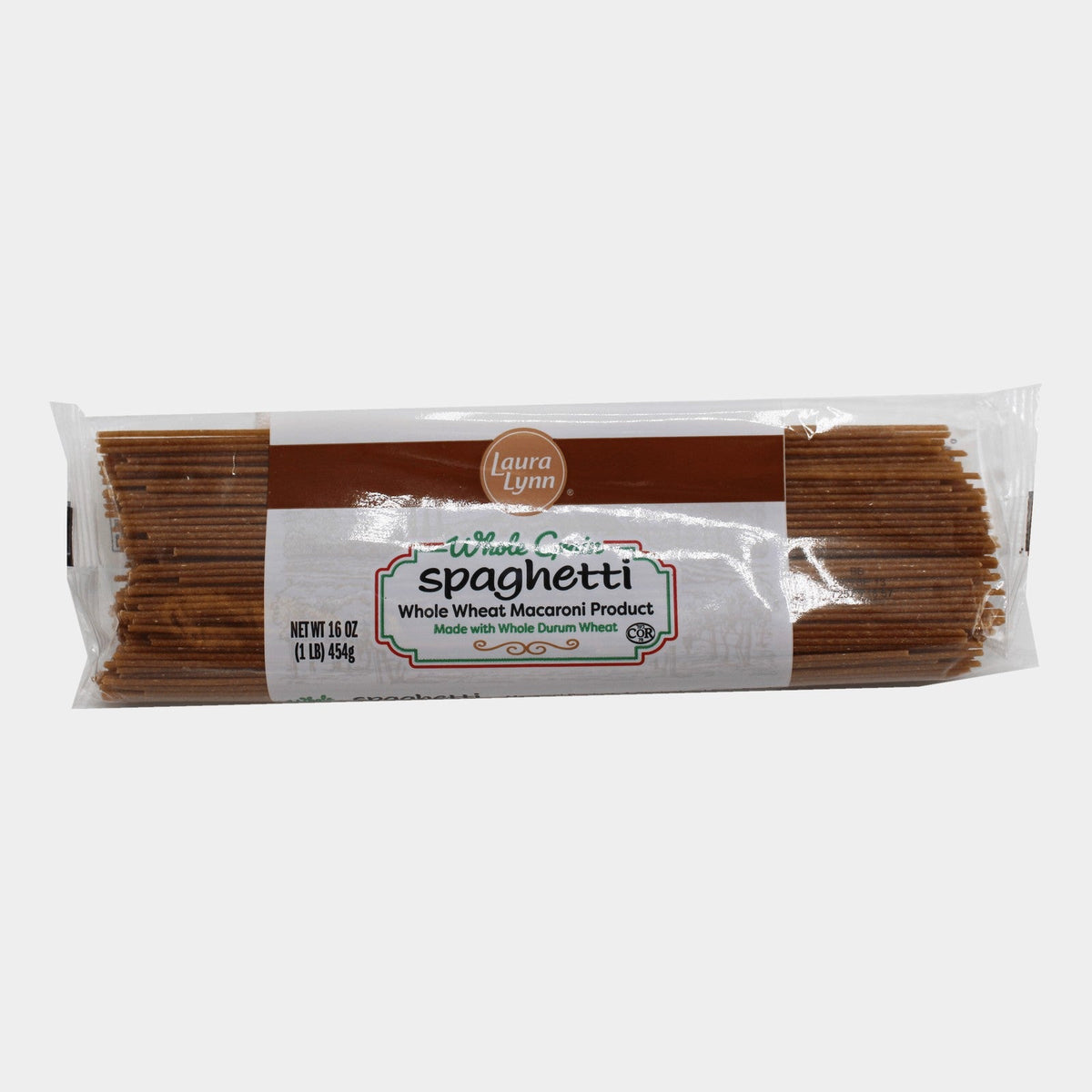 4 Bags Laura Lynn Whole Grain Spaghetti Pasta, 16 oz