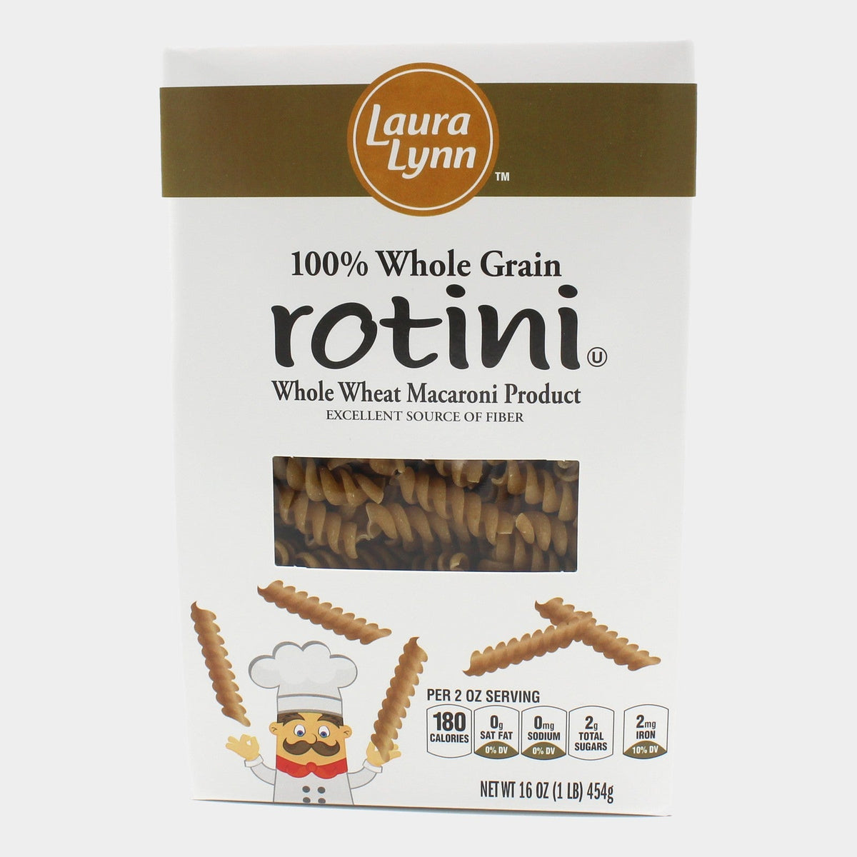 4 Bags Laura Lynn Whole Grain Rotini Pasta, 16 oz