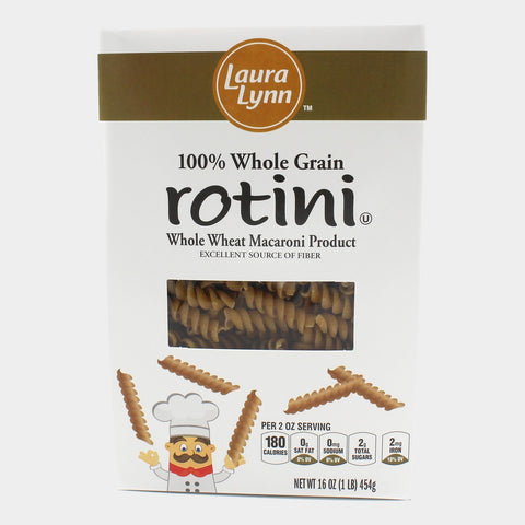 4 Bags Laura Lynn Whole Grain Rotini Pasta, 16 oz