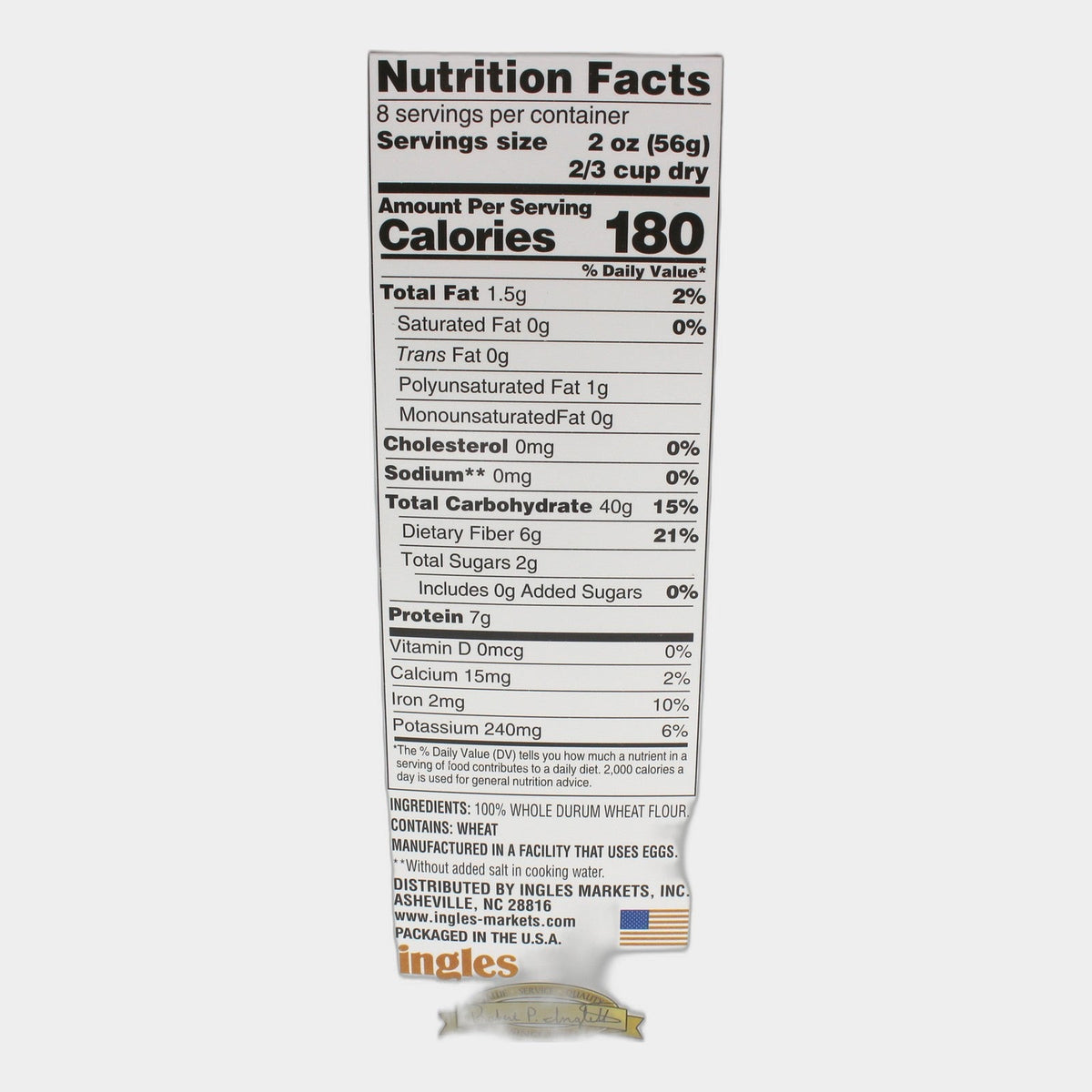 4 Bags Laura Lynn Whole Grain Rotini Pasta, 16 oz