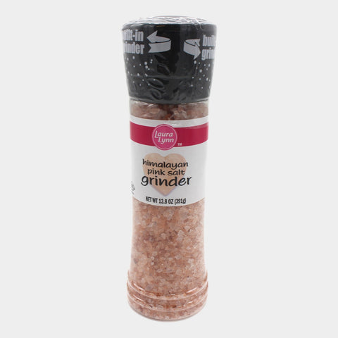 2 Jars Laura Lynn Pink Himalayan Sea Salt Grinder, 13.8 oz
