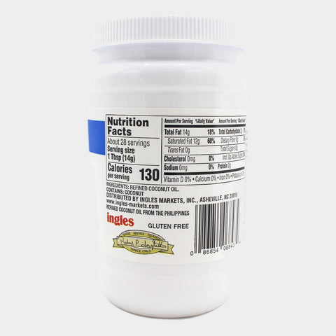 2 Bottles Laura Lynn Refined Coconut Oil, 14 oz