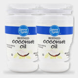 2 Bottles Laura Lynn Refined Coconut Oil, 14 oz