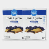 2 Boxes Laura Lynn Blueberry Fruit & Grain Bars 8 Count, 10.4 oz