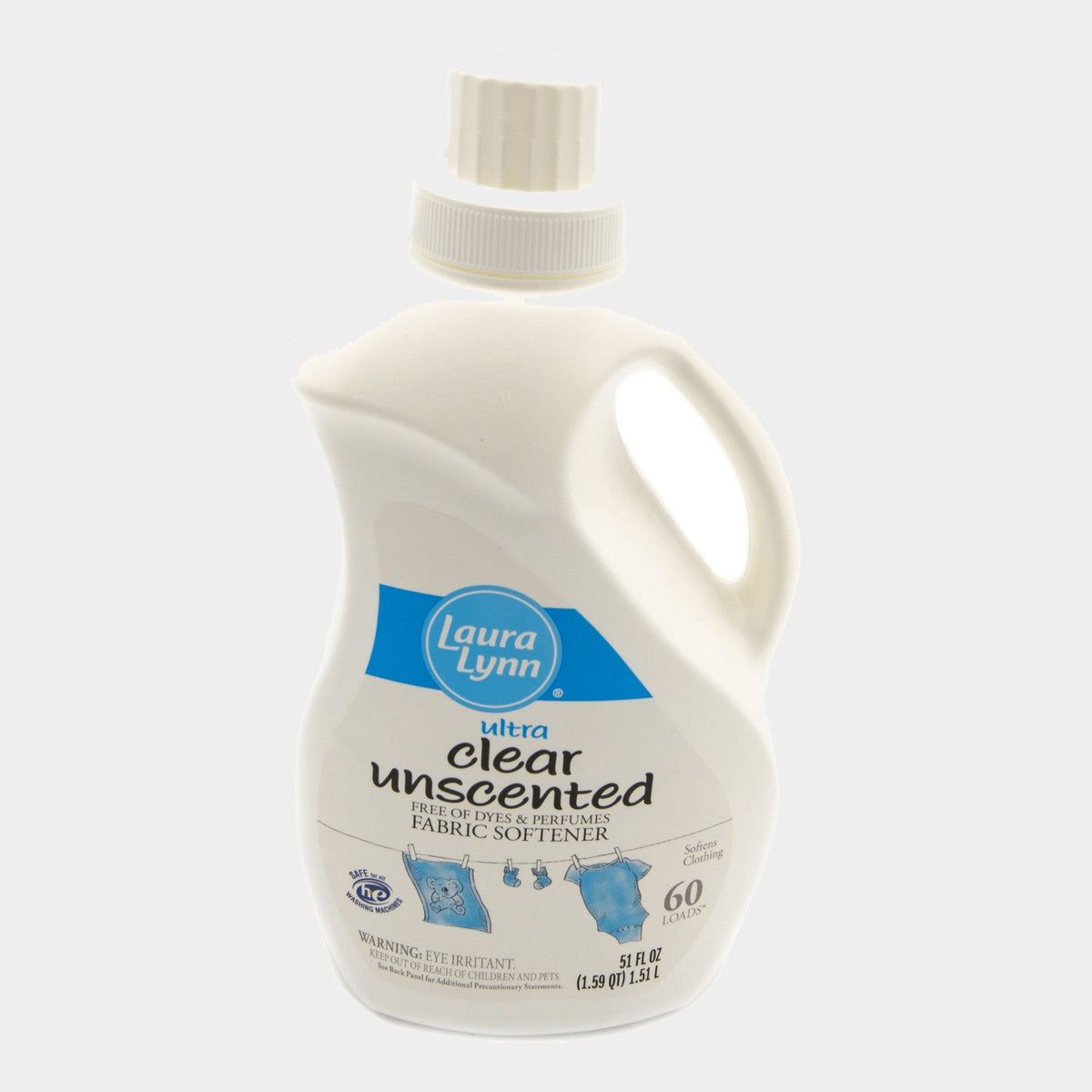Laura Lynn Fabric Softener Clear Unscented, 51 oz