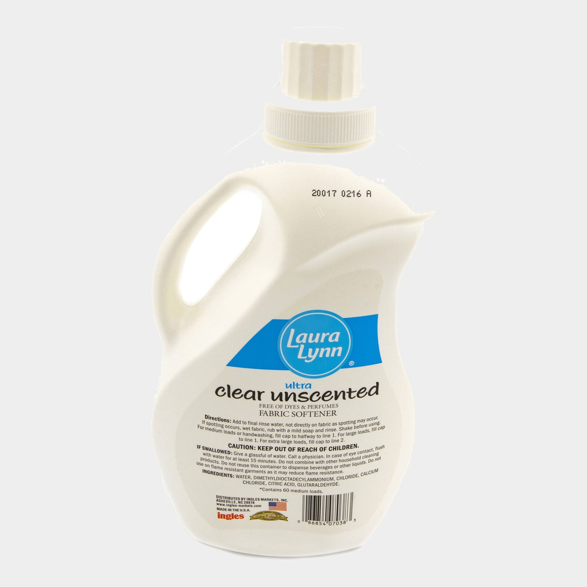 Laura Lynn Fabric Softener Clear Unscented, 51 oz