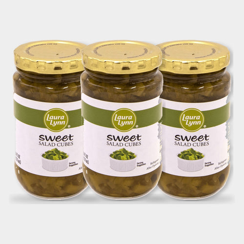 3 Jars Laura Lynn Sweet Salad Cubes, 8 oz