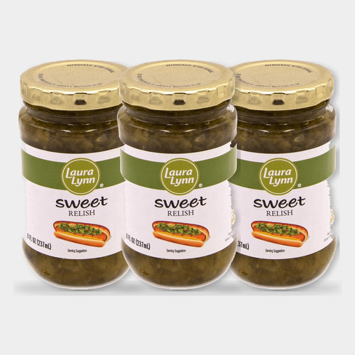 3 Jars Laura Lynn Sweet Relish, 8 oz