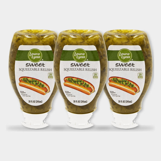 3 Jars Laura Lynn Sweet Squeeze Relish, 10 oz