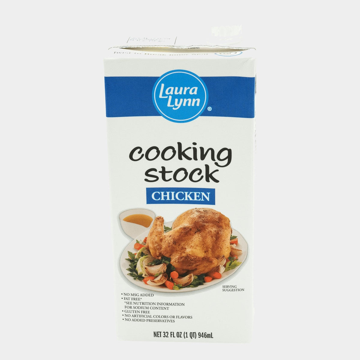 3 Cartons Laura Lynn Chicken Stock, 32 oz