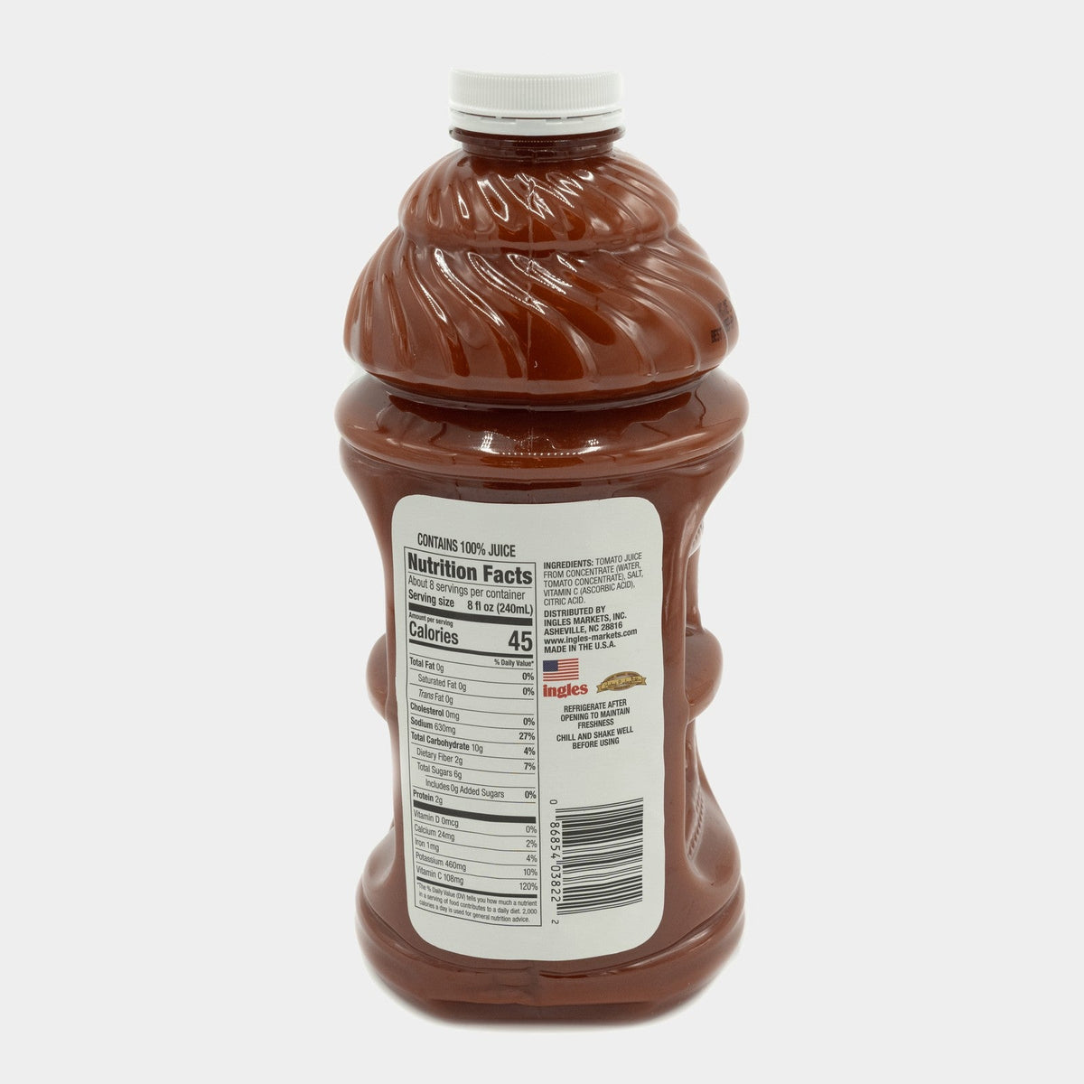 Laura Lynn Tomato 100% Juice, 64 oz