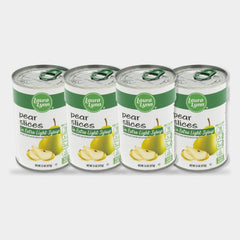 4 Cans Laura Lynn Pear Slices Xl Syrup, 15 oz
