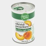 4 Cans Laura Lynn Peach Slices Xl Syrup, 15 oz