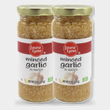 2 Jars Laura Lynn Minced Garlic in Water, 8 oz