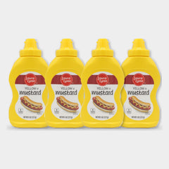 4 Bottles Laura Lynn Yellow Mustard, 8 oz