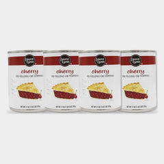 4 Cans Laura Lynn Cherry Pie Filling, 21 oz