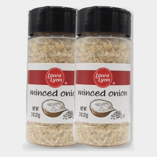 2 Jars Laura Lynn Minced Onion, 2 oz